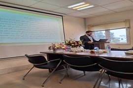 برگزاری جلسه دفاع از پایان نامه در مقطع پزشکی عمومی آقای محمد فرهنگ